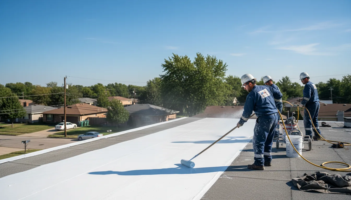 Commercial roof coating in Corydon, IN near me